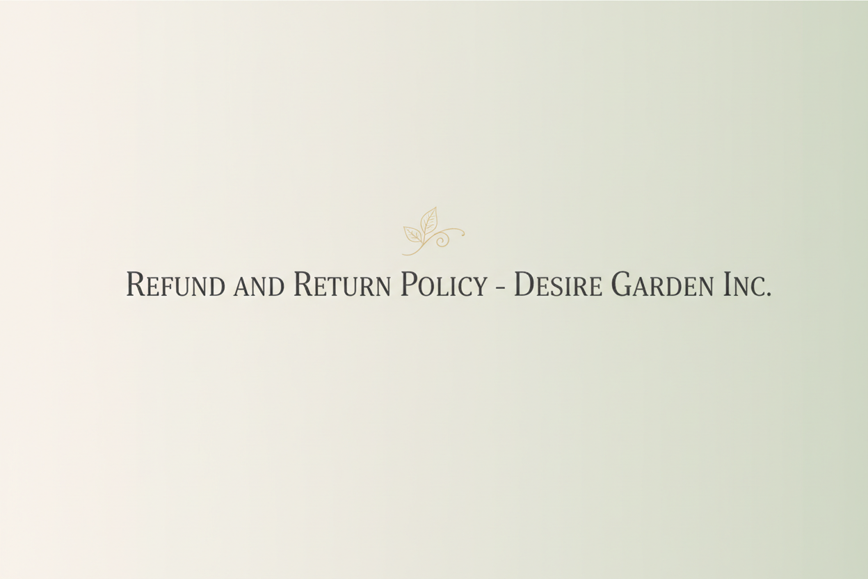 Refund & Return Policy