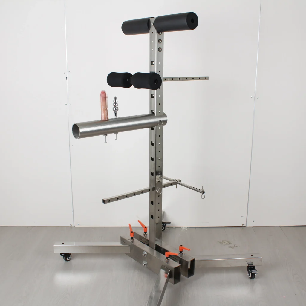 Adjustable stainless steel adult positioning frame for private adult use