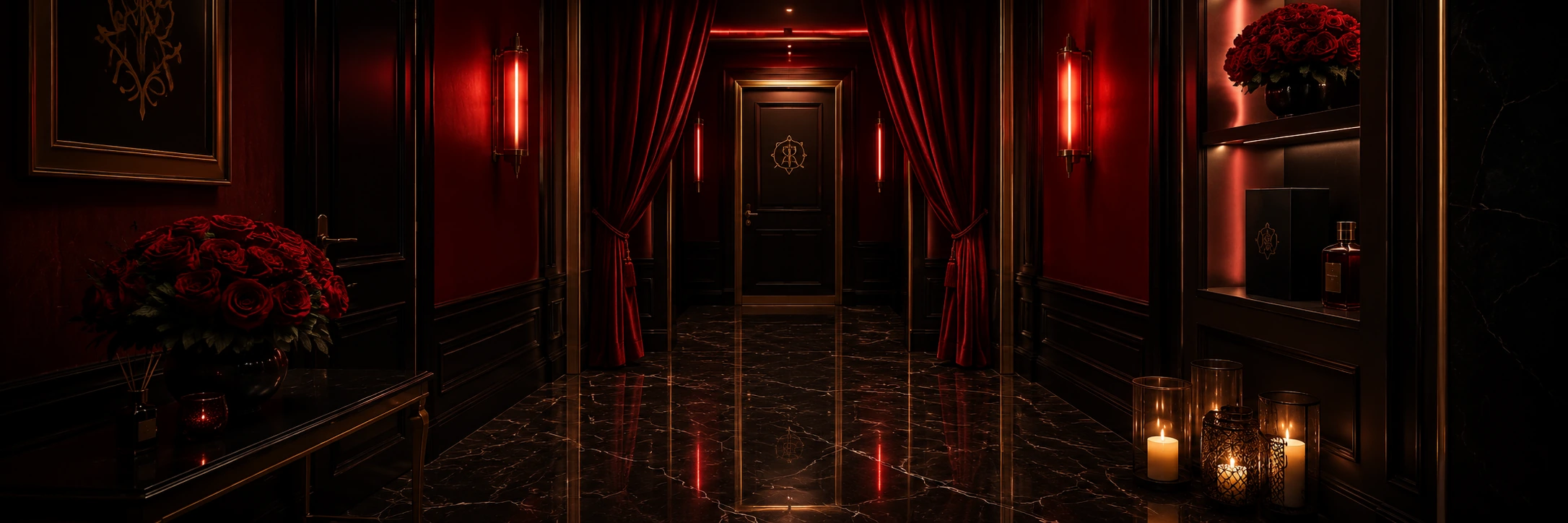 Private luxury entrance banner