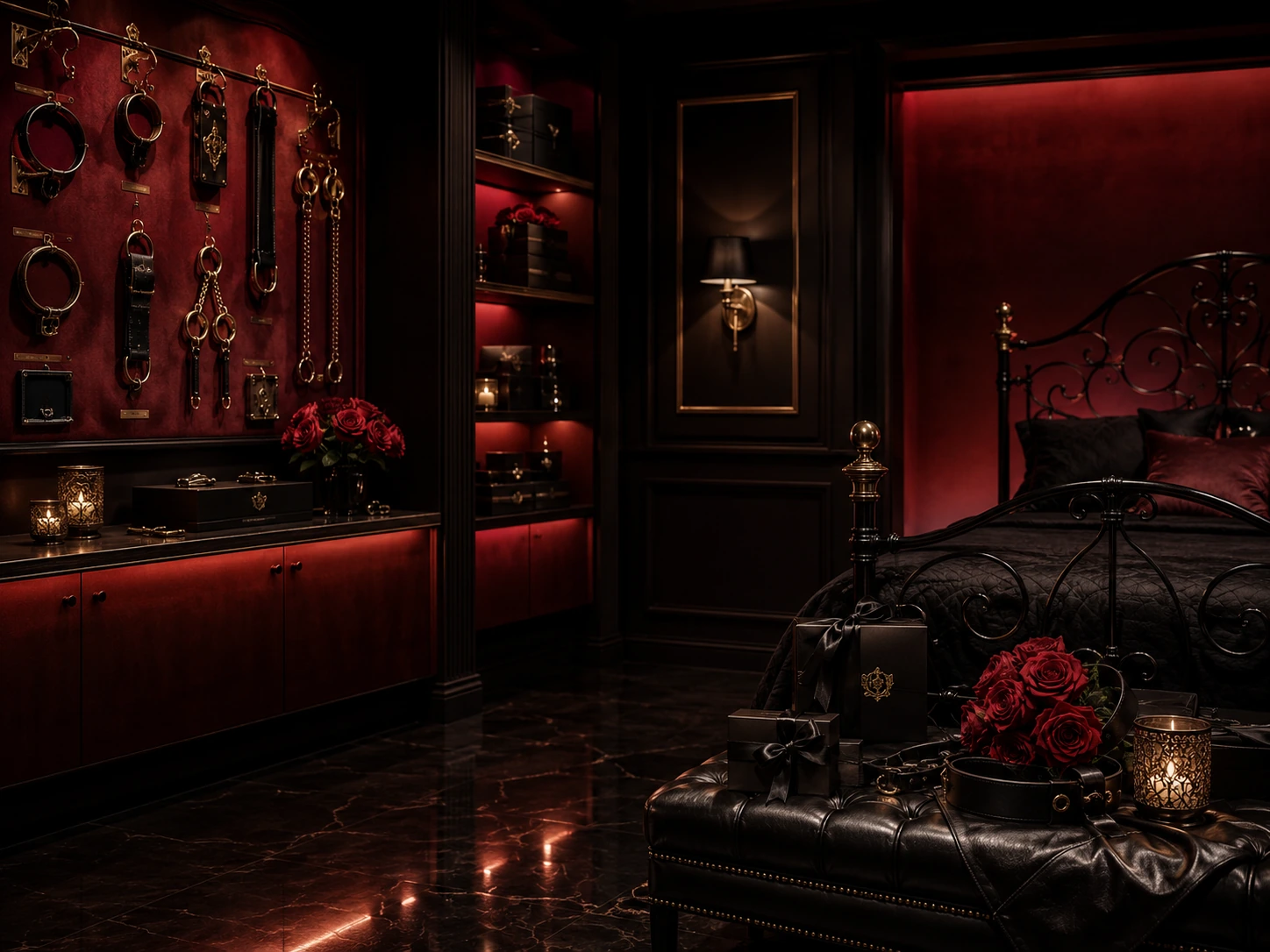 Adult furniture showroom display